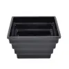 The manufacturer supplies 2-sized simple stepped square plastic flowerpots and melamine flowerpots Specification image
